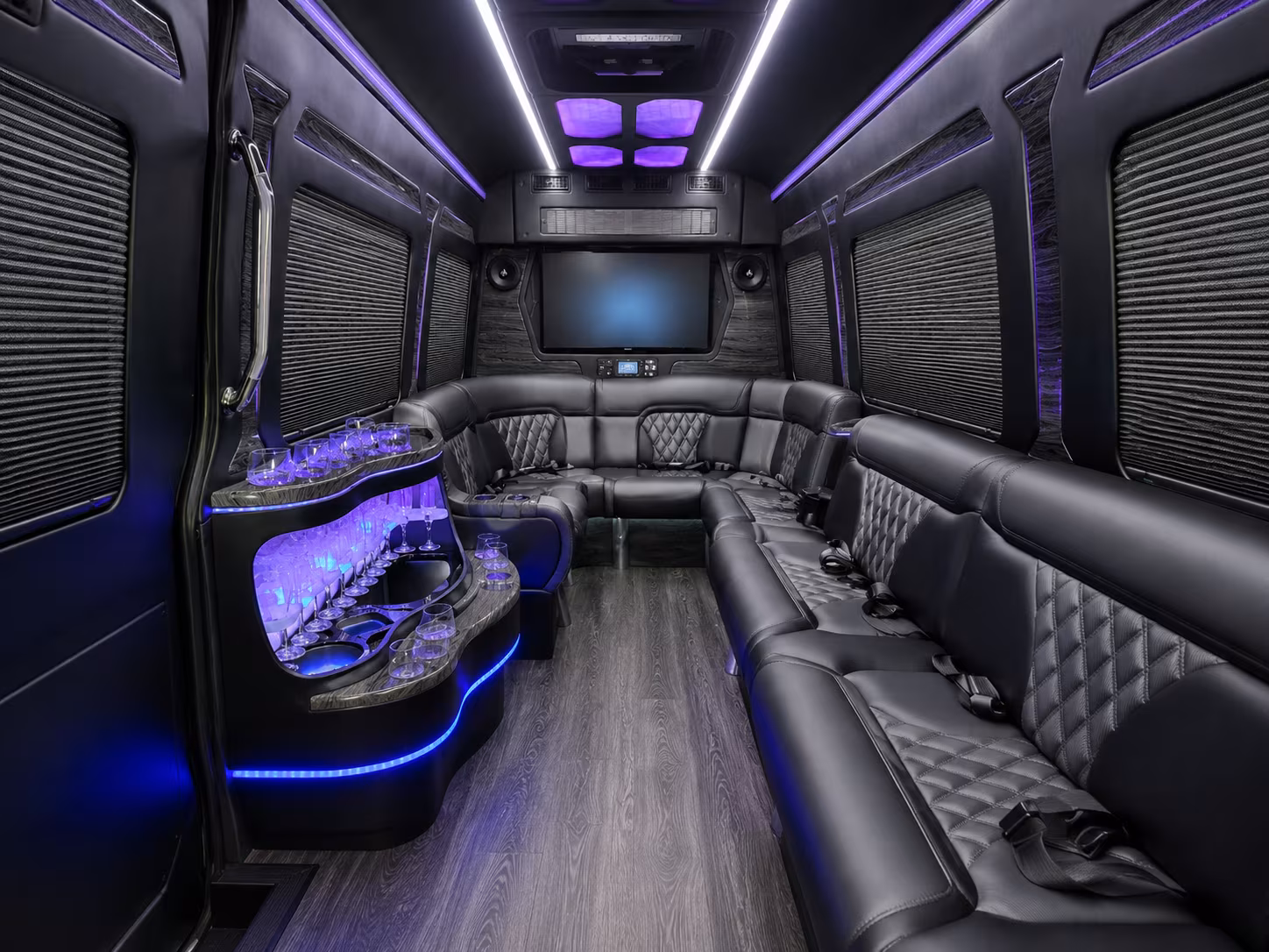 chula vista 28 passenger party bus interior
