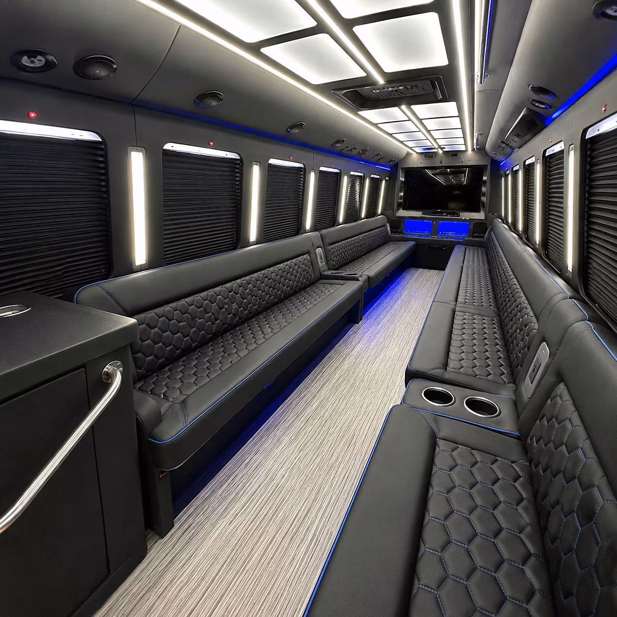 chula vista party bus rental interior
