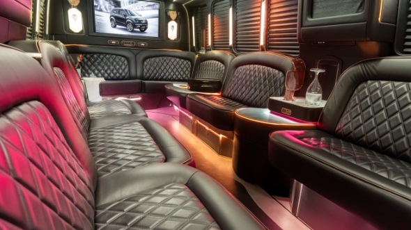 chula vista sprinter limo rental interior