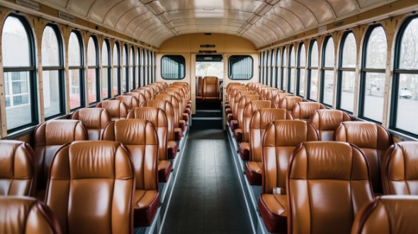 school bus rental interior carlsbad